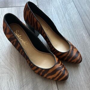 Splendid Brown Tiger Print Heels